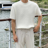 Het Twist Short Sleeve Knit