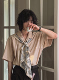 Bandana scarf half shirt