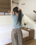 Lever Mesh Lace Short Sleeve T-Shirt