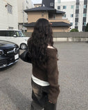 Comfy Knit Zip-Up Two-Way Cardigan
