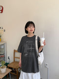 [unisex] Centerme Pigment Star Print Short Sleeve Tee