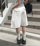 [Planning] Maku Pintuck Cotton Bermuda Wide Pants