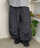 [unisex] Tsuina Banding Nylon String Parachute Cargo Pants