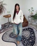 Ravid Balloon Track Denim Pants