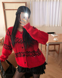 Meritz Wool Argyle Cardigan