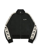 Bone Tape Crop Track Top