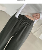 Linen Banding Wide Pants