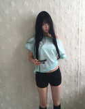 Lecan Off-Shoulder Short Sleeve T-shirt