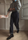 Revere one-tuck denim pants