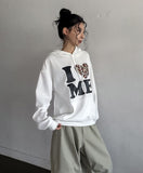 Love Leopard Lettering Hoodie