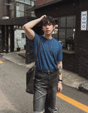Mild terry round half knit