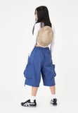 Safari snap button string bucket hat