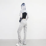 Zeo Tie-Dye See-Through Bolero Hood
