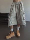 Side rope pig Bermuda cargo pants