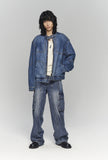 OBLATE BIKER DENIM JACKET