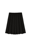 Ruched mid-length skirt