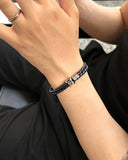 twist leather bracelet