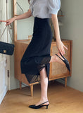Jelena Chiffon Layered H-Line Skirt