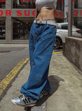 B-point balloon denim pants