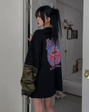 Holly print camo layered long sleeves