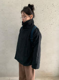 Rimlo Belt Double Button High Neck Coat