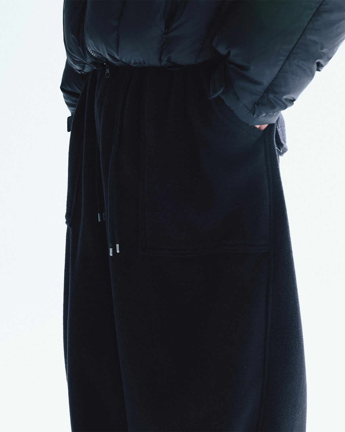 【ANGLAN】24FW★ [AG] Double String Fleece Fatigue Pants ANGLAN】24FW☆ [AG] Double String Fleece Fatigue Pants