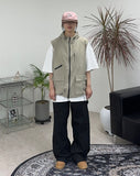 Clown Patch Cotton Wide Work Pants
