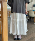 Mandto Summer Frill Tiered Long Skirt