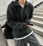Planning Half Zip Up Knit