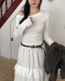 Tino Basic Unbalanced Shoulder Long Sleeve