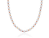 H edition BR(W) Ball MIX Pearl & Carnelian Beads Necklace