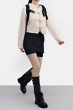 Mortian Cable Knit Cardigan