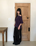 Dekil Off-Shoulder Short Sleeve T-Shirt