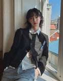 Weasel round tweed jacket