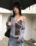 Hapon ribbed lace sleeveless