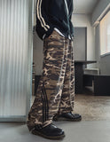 Plus camo line track brushed pants