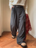 Profi Wool Stripe Wide Slacks