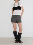 PINSTRIPE SHORT SLACKS