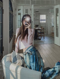 Heart Patch Washing Denim Pants