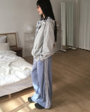 Kidder Check Lace Overfit Hood Zip-Up