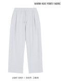 Worm Heat Pintuck Wide Sweatpants