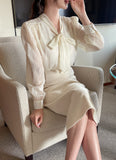 Cordell Tie Puff Blouse (Sleeveless Set)