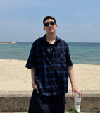Cooling Check Half Shirt