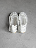 1204 Mesh See-through Summer Flat Shoes (1cm)