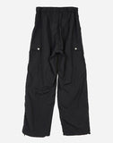Pin-tuck nylon snap over cargo pants