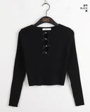 [Leverable] Papi Two-Way Double Ballet Core Ribbon Long Sleeve Knit