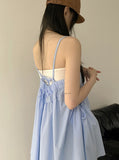 Clate layered pocket string mini sleeveless one piece