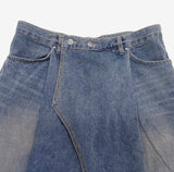 Picoa layered denim skirt