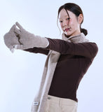 [SET] Short Color Matching Muffler & Gloves Set