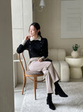 Tias Double Button Collar Knit